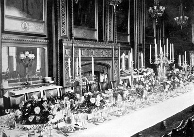 The Speakers State Yemek Odası, Avam Kamarası, Westminster, Londra, c1905 by Unbekannt