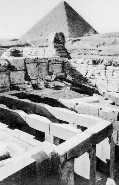 Sfenks Tapınağı, Kahire, Mısır, 1920