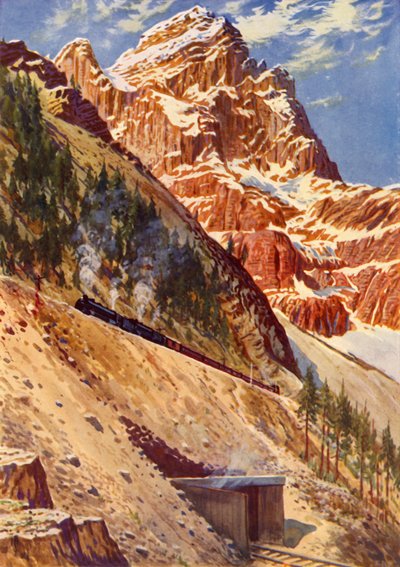 Kanada Pasifik Demiryolundaki Sarmal Tüneller, c1948. by Unbekannt