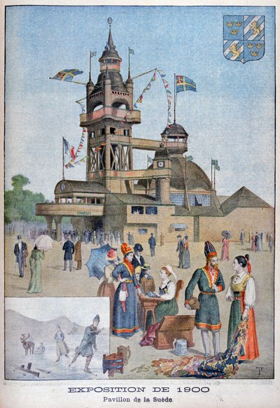 1900 Evrensel Sergisindeki İsveç pavyonu, Paris, 1900 by Unbekannt