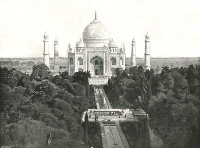 Tac Mahal, Agra, Hindistan, 1895. by Unbekannt