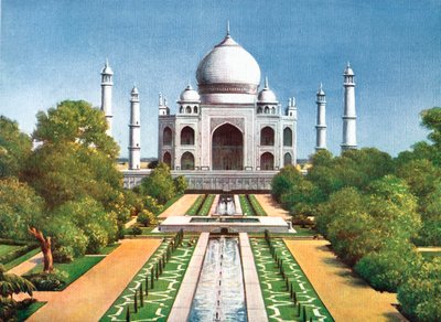Tac Mahal, Agra, Hindistan, 20. yüzyılın başlarında by Unbekannt