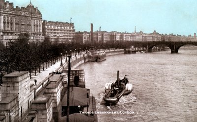 Thames Embankment, Londra, 20. yüzyılın başlarında by Unbekannt