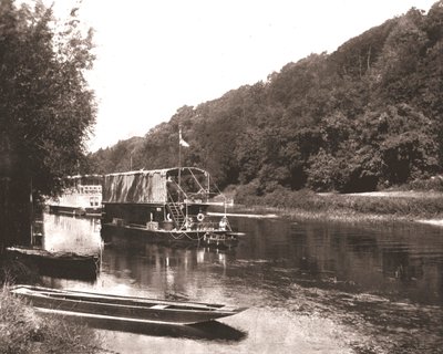Cliveden Wood, Berkshire, 1894 altında Thames. by Unbekannt