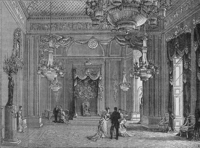Taht Odası, Buckingham Sarayı, Westminster, Londra, c1875 1878 by Unbekannt