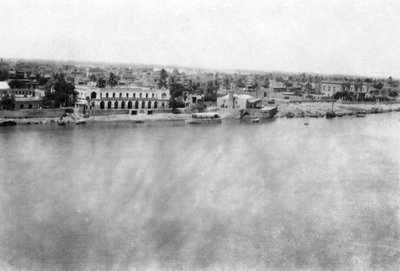 31. İngiliz genel hastanesinden Dicle Nehri, Bağdat, Mezopotamya, Birinci Dünya Savaşı, 1918 by Unbekannt