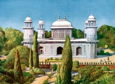 Itmad-ud-Dowlah Mezarı, Agra, Hindistan, 20. yüzyılın başlarında by Unbekannt