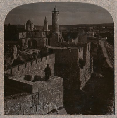 Davut Kulesi. Kalenin en eski kısmı, c1900 by Unbekannt