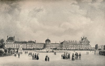Bahçelerden Tuileries Sarayı, 1915 by Unbekannt