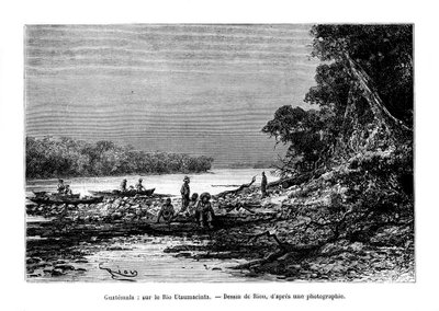 Usumacinta Nehri, güneydoğu Meksika ve kuzeybatı Guatemala, 19. yüzyıl by Unbekannt