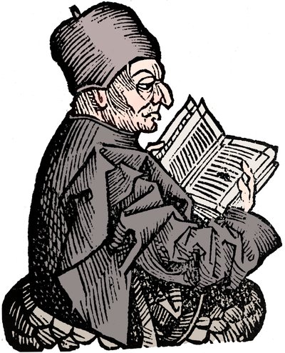 Saygıdeğer Bede c673-735, Anglo-Sakson ilahiyatçı, bilgin ve tarihçi, 1493 by Unbekannt