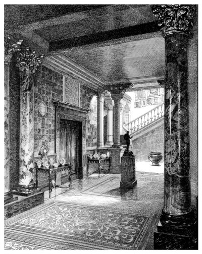 Vestibül, c1880-1882 by Unbekannt
