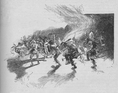 Savaşçılar Savaş Dansı Yaptı, 1902 by Unbekannt