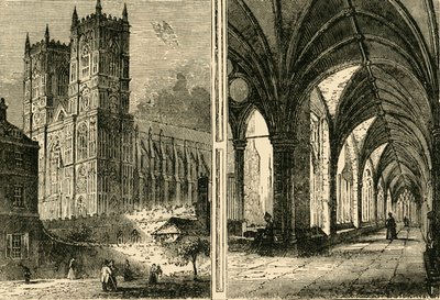 Westminster Abbey Batı Kuleleri ve Manastırları, 1881. by Unbekannt