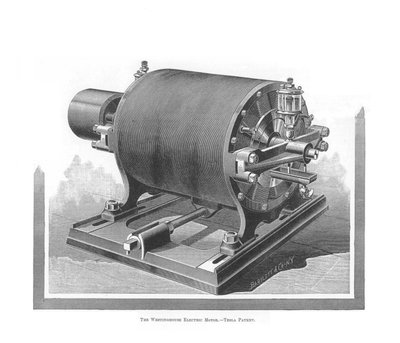 Westinghouse Alternatif Akım Motoru, Nikola Tesla, 1888-1889 by Unbekannt