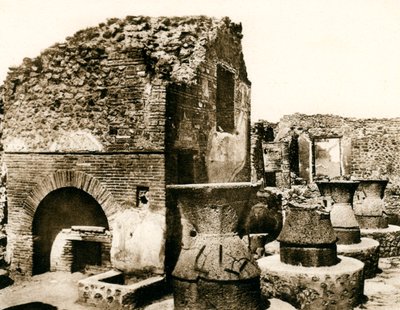 Fırın ve değirmen, Pompeii, İtalya, 1900