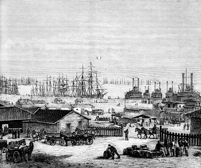 Mississippi kıyıları, c1860s c1880 by Unbekannt