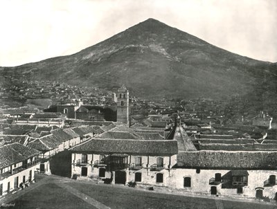 Şehir ve dağ, Potosi, Bolivya, 1895. by Unbekannt