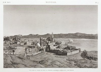 Al Minya şehri ve Nil Nehri, Mısır by Unbekannt