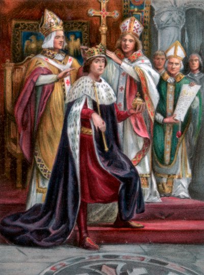 Edward I'in taç giyme töreni, Westminster, 19 Ağustos 1274, 1902 by Unbekannt