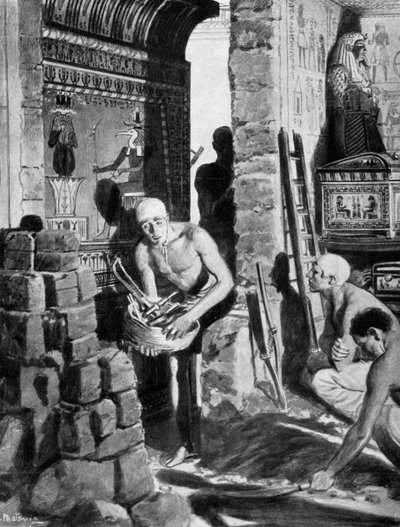 Tutankhamun mezarının son iç dekorasyonu ve mühürlenmesi, Mısır, MÖ 1325 1933-1934 by Unbekannt