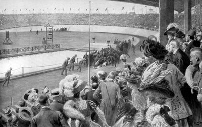 Maratonun bitişi, Olimpiyat Oyunları, Londra, 1908, c1920 by Unbekannt