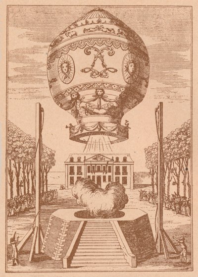 İlk balon tırmanışı, c1785 1919 by Unbekannt