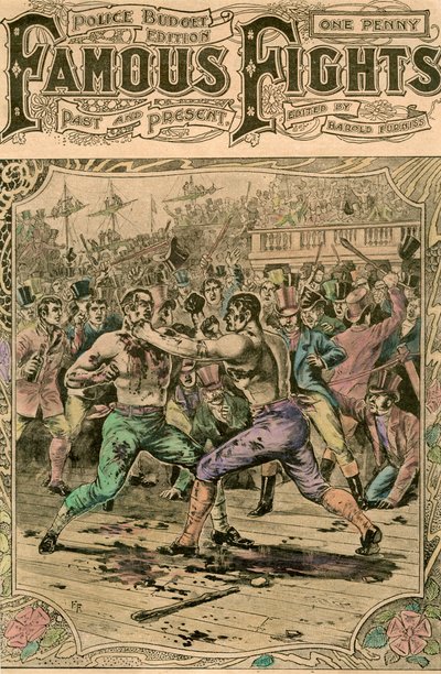 Tom Spring ve Jack Langan arasındaki ilk kavga, 1824, 19. yüzyılın sonları veya 20. yüzyılın başlarında by Unbekannt