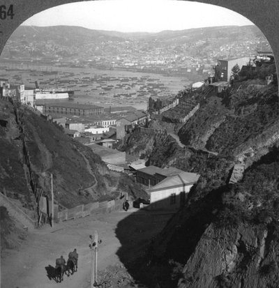 Valparaiso limanı ve şehri, Şili, c1900