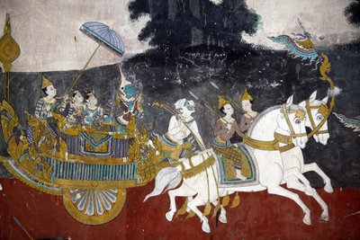 Gümüş pagoda bileşik duvarlarının içi, Reamker