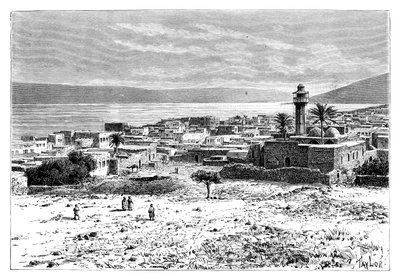 Tiberias Gölü ve Şehri, İsrail, 1895 by Unbekannt