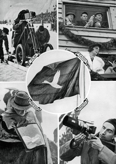 Hareket halindeki medya, Kış Olimpiyat Oyunları, Garmisch-Partenkirchen, Almanya, 1936 by Unbekannt