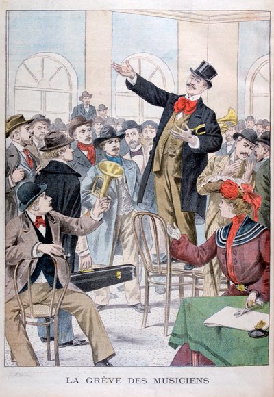 Müzisyenler grevi, 1902 by Unbekannt