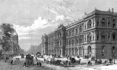 Yeni Ev ve Koloni ofisleri, Parlamento Caddesi, Westminster, Londra, 1875 by Unbekannt