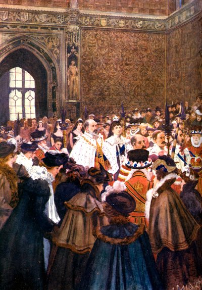 Parlamentonun Kral VII. Edward tarafından açılışı, c1905 by Unbekannt