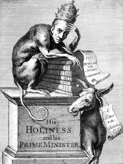Bir Alexandrine hiper eleştirmeni ve yorumcunun fiziği ve karakteri, 1728 by Unbekannt
