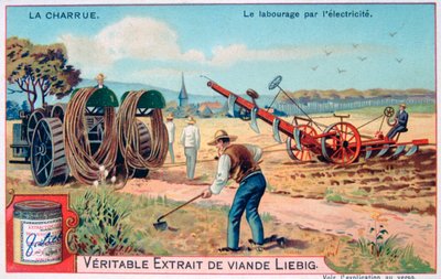 Pulluk, elektrikle sürme, c1900 by Unbekannt