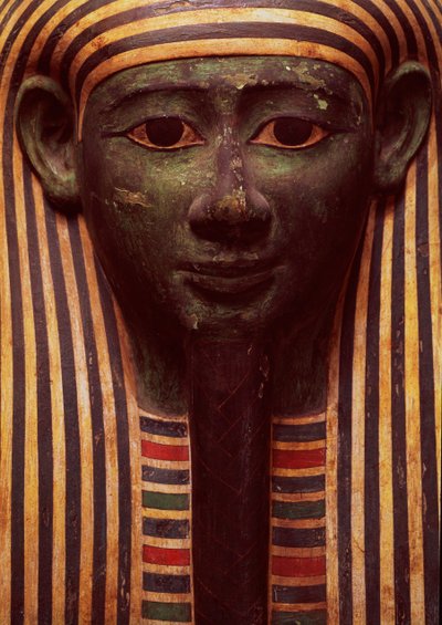 Psametik lahiti (664-610BC) yüzünün detayı, Mısır by Unbekannt