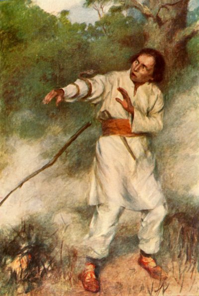 "Yılan hızla koluna dolandı", 1917. by Unbekannt