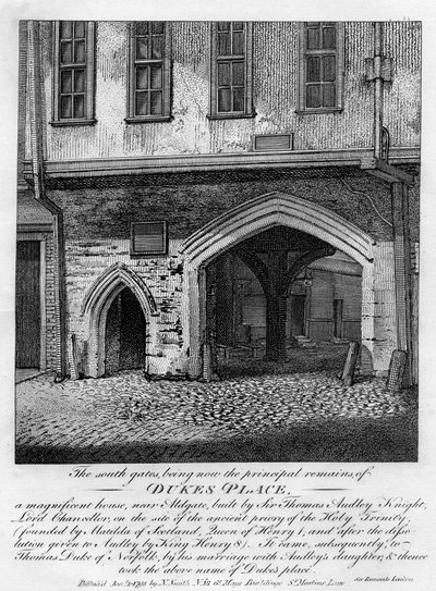 Güney kapıları, Dukes Place, Aldgate yakınlarında, Londra, 1793 by Unbekannt