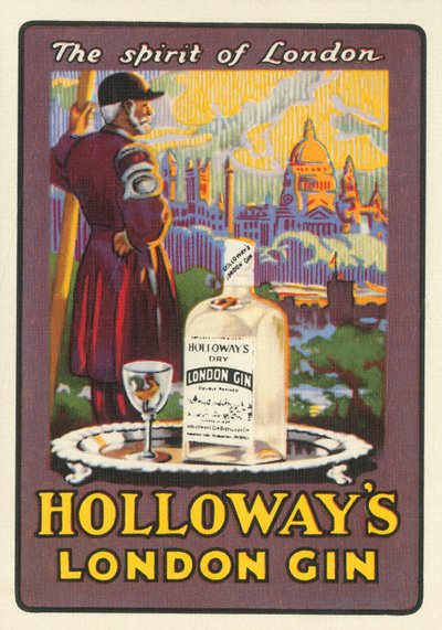 Londra ruhu - Holloways London Gin, c1930