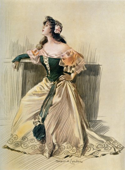 Tiyatro De La Porte-Saint-Martin - Falstaff - Nelly. - Bayan Pannetier, 1904. by Unbekannt