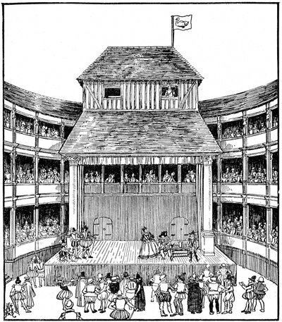 I. Elizabeth zamanında Tiyatro veya Oyun Evi by Unbekannt