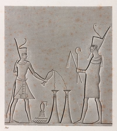 Thebes, Karnak, yakın çekim by Unbekannt