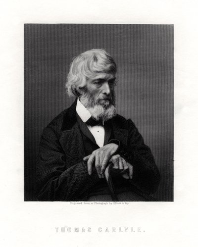 Thomas Carlyle, İskoç deneme yazarı, hicivci ve tarihçi, 19. yüzyılın ortaları by Unbekannt