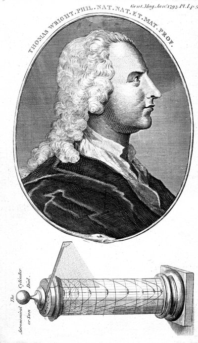Thomas Wright, İngiliz astronom, bilimsel alet yapımcısı ve öğretmeni, 1793 by Unbekannt