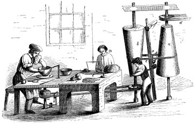Bir çömlek kap atmak, c1860 by Unbekannt