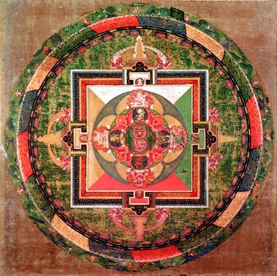 Tibet Budist mandala by Unbekannt
