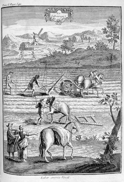 Toprağı sürmek, 1775 by Unbekannt