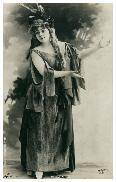 Tiphaine, Fransız aktris, 19. yüzyılın sonları veya 20. yüzyılın başlarında by Unbekannt